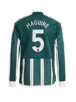 Billige Manchester United Harry Maguire #5 Bortedrakt 2023-24 Langermet